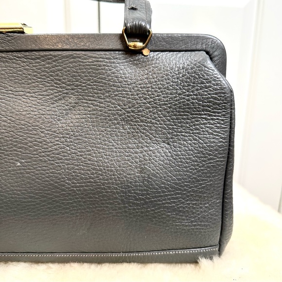 Vintage Merit New York Leather Gray Bag - Picture 5 of 16